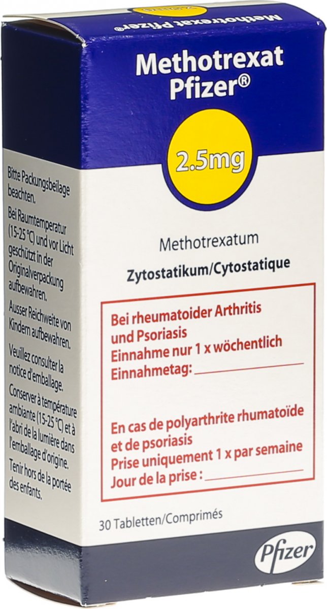 Methotrexat Pfizer Tabletten 2.5mg Blister 30 Stück in der Adler Apotheke