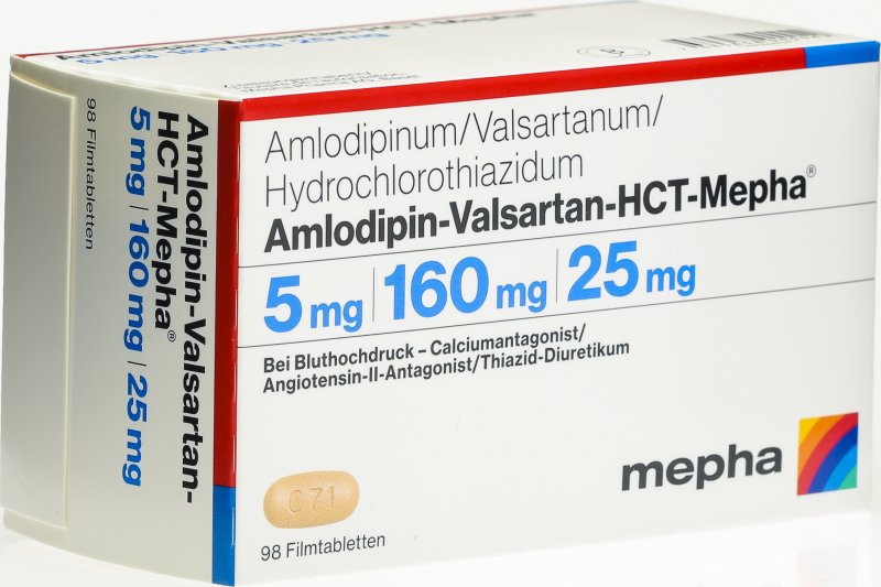 Amlodipin Valsartan HCT Mepha 5/160/25 98 Stück in der Adler Apotheke