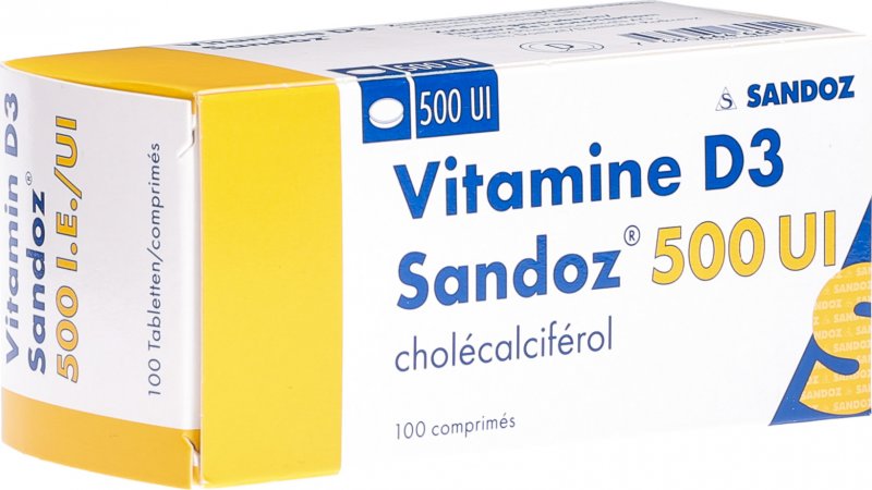 Vitamin D3 Sandoz Tabletten 500 Ie 100 Stück in der Adler Apotheke