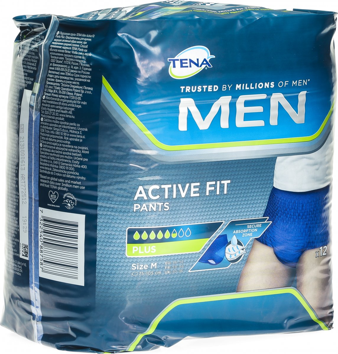 Tena Men Active Fit Pants M 12 Stück in der Adler Apotheke