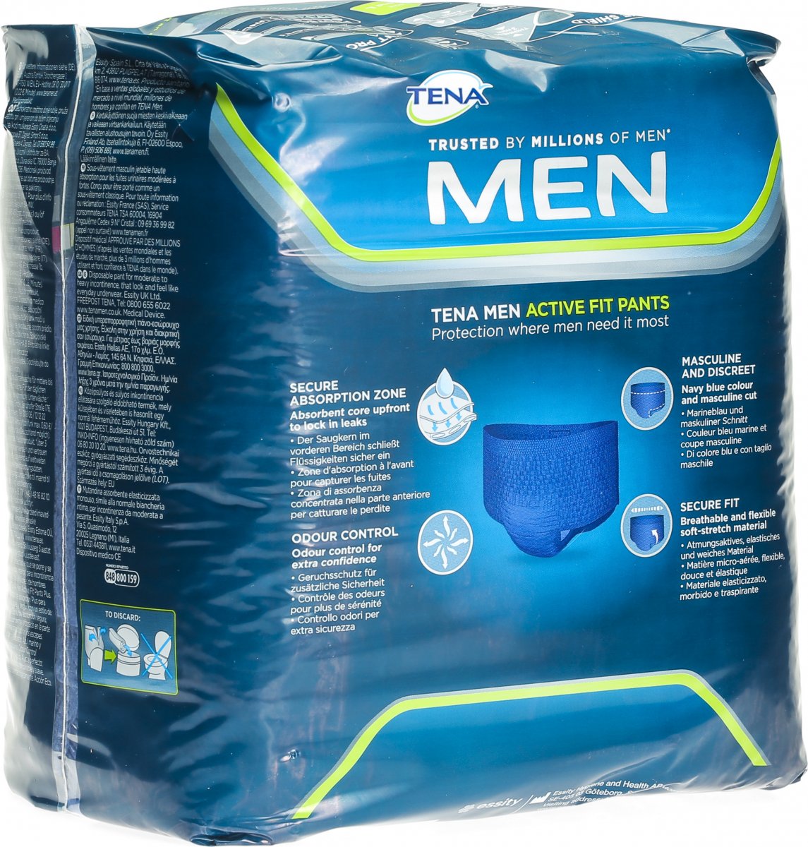 Tena Men Active Fit Pants M 12 Stück in der Adler Apotheke