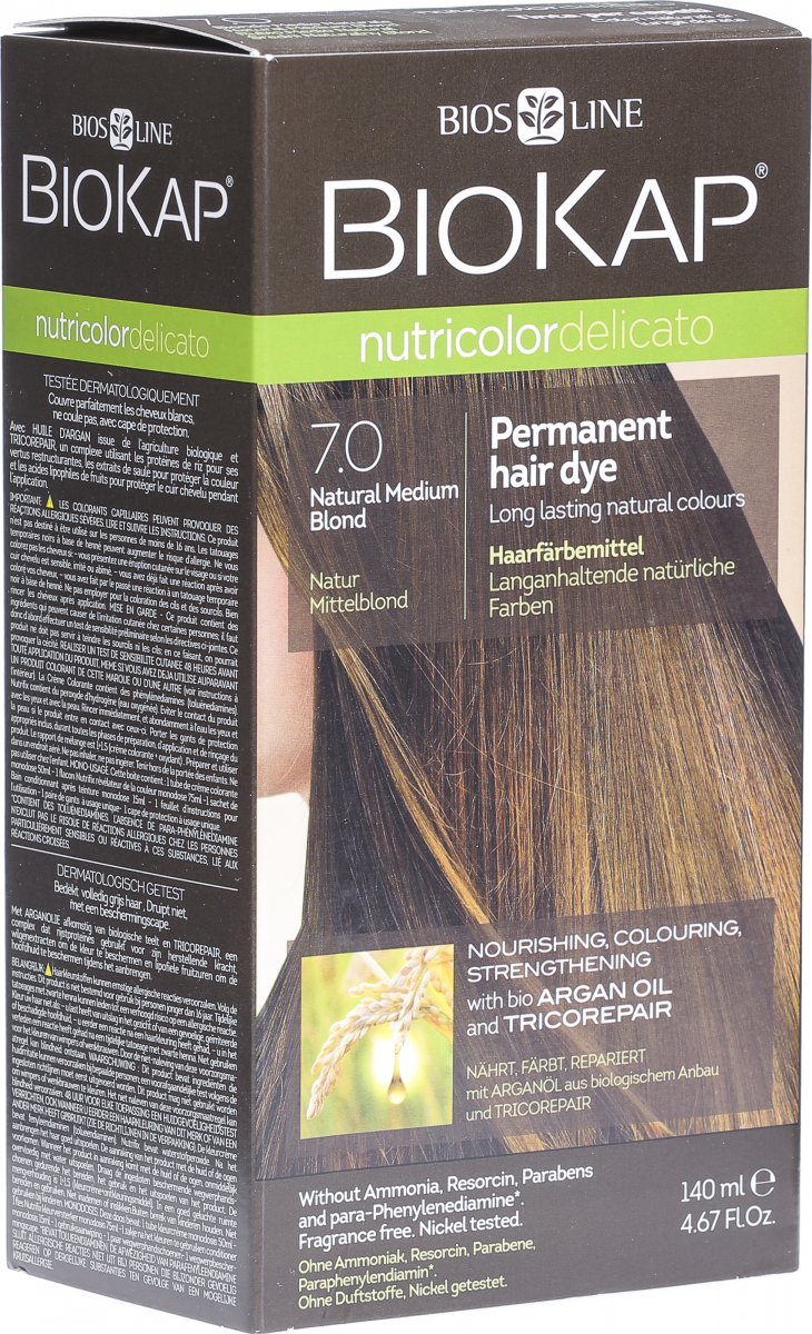 Biokap Nutricolor Delicato 7.0 Nat-Mittelb 140ml in der Adler Apotheke