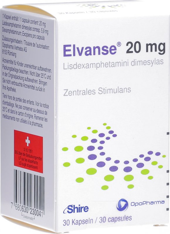 Elvanse Kapseln 20mg 30 Stück in der Adler Apotheke Elvanse Kapseln 20mg 30 Stück in der Adler Apotheke