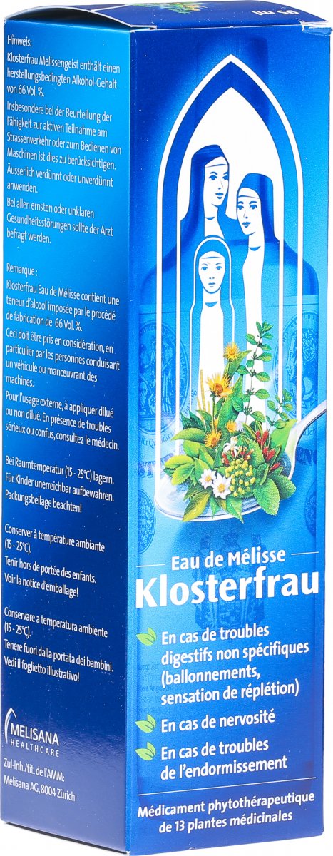 Klosterfrau Melissengeist Liquid Flasche 95ml In Der Adler Apotheke