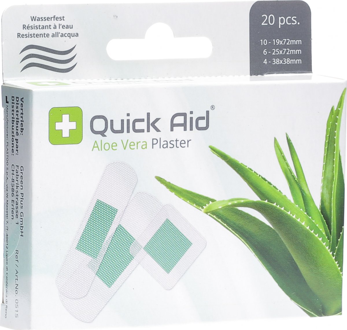 Quick Aid Aloe Vera Pflaster 20 Stück in der Adler Apotheke