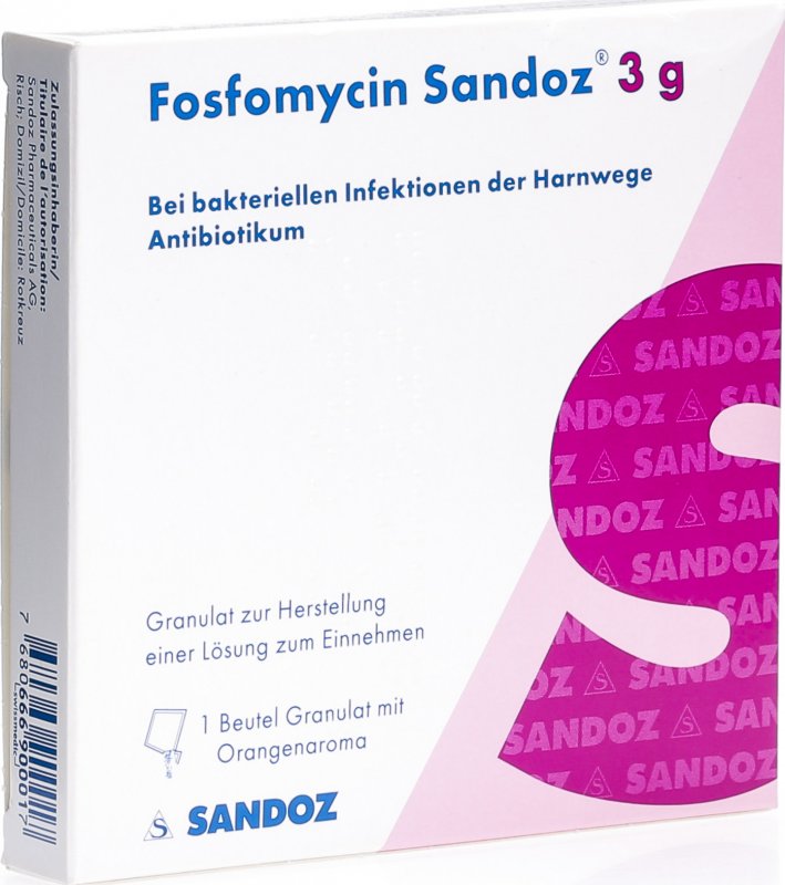 Fosfomycin Sandoz Granulat 3g Beutel in der Adler Apotheke