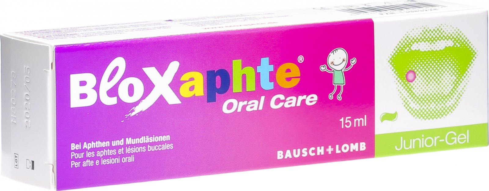 Bloxaphte Oral Care Junior Gel Tube 15ml in der Adler Apotheke