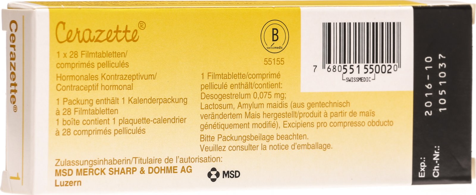 Cerazette 28 Tabletten In Der Adler Apotheke