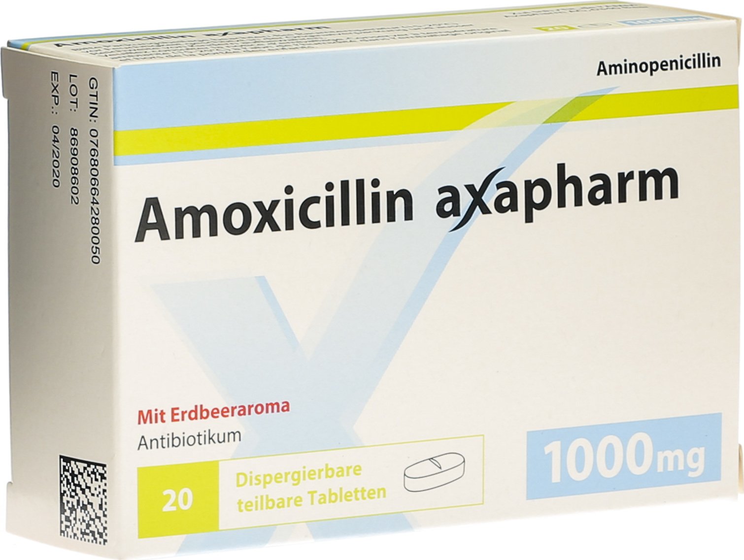 Amoxicillin Axapharm Disp Tabletten 1000mg 20 Stück in der Adler Apotheke