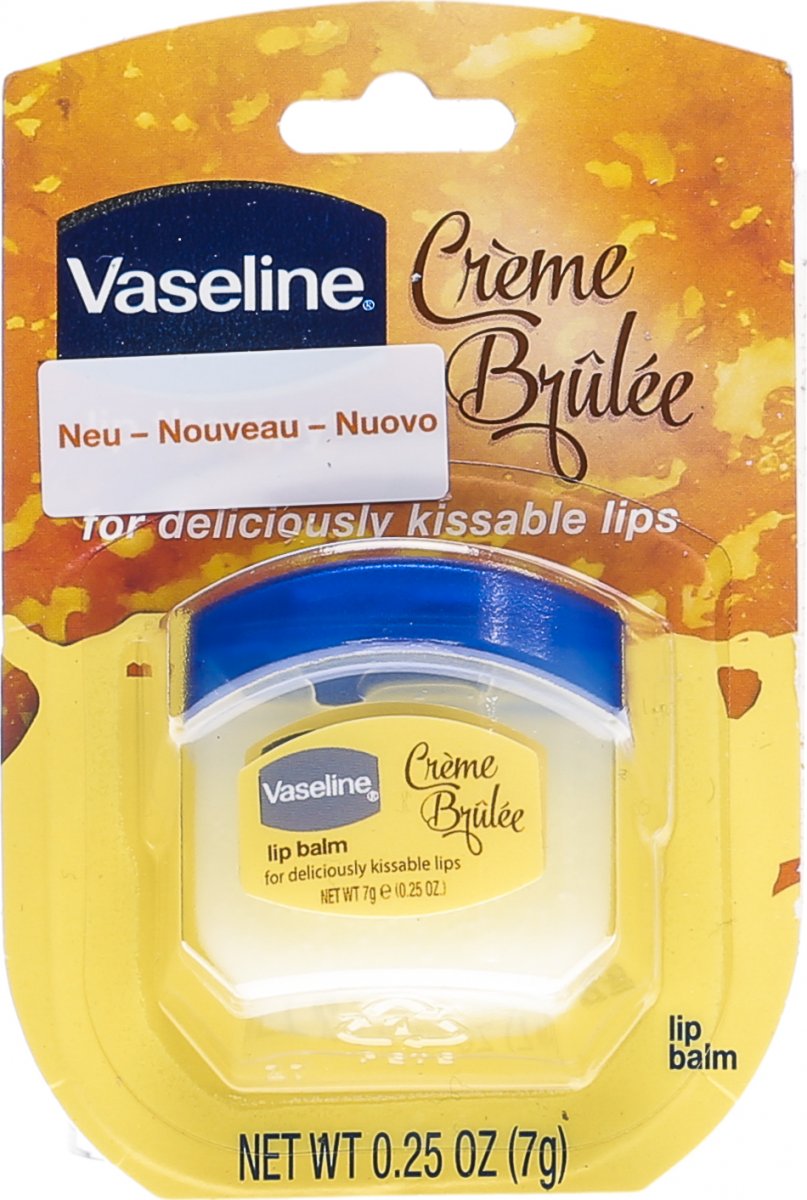 Vaseline Lip Care Mini Jar Creme Brulee 7g in der Adler Apotheke