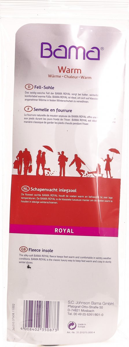 Bama Royal Schaffellsohle Warm Grosse 38 1 Paar In Der Adler Apotheke