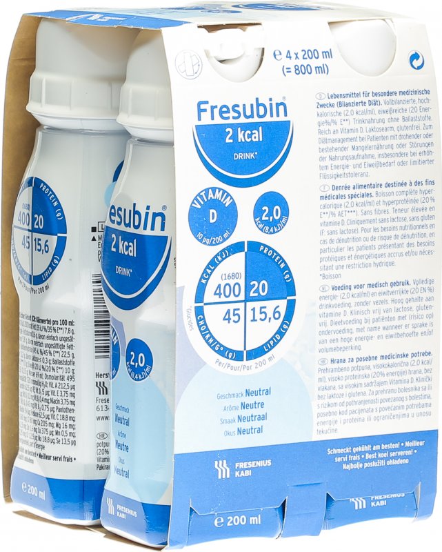 Fresubin 2 Kcal Drink Neutral Neu 4 Flasche 200ml in der Adler Apotheke