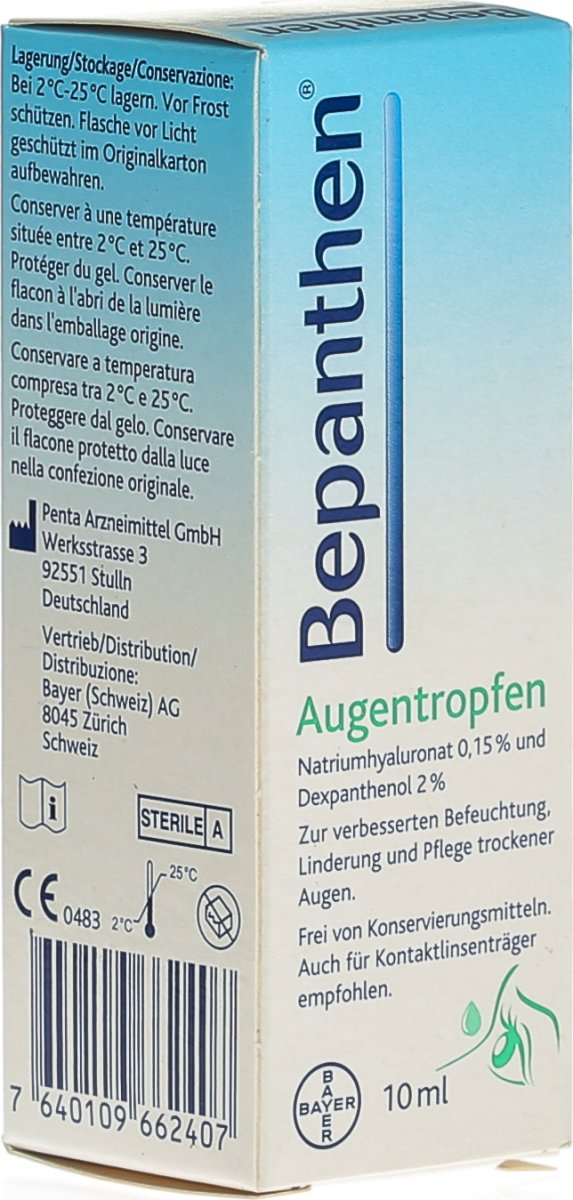 Bepanthen Augentropfen (neu) Flasche 10ml in der Adler Apotheke