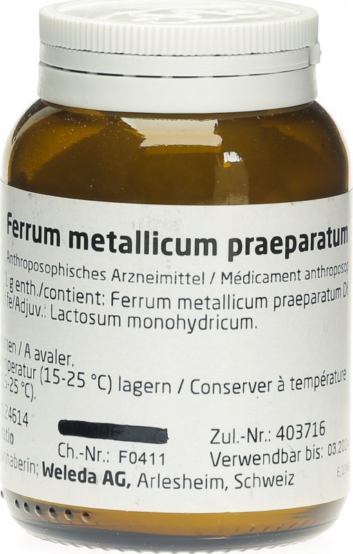 Weleda Ferrum Metallicum Praep. Trit D 6 50g in der Adler Apotheke