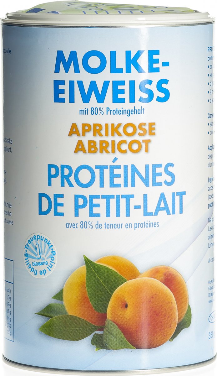 Biosana Molke Eiweiss Pulver Aprikose 350g in der Adler Apotheke