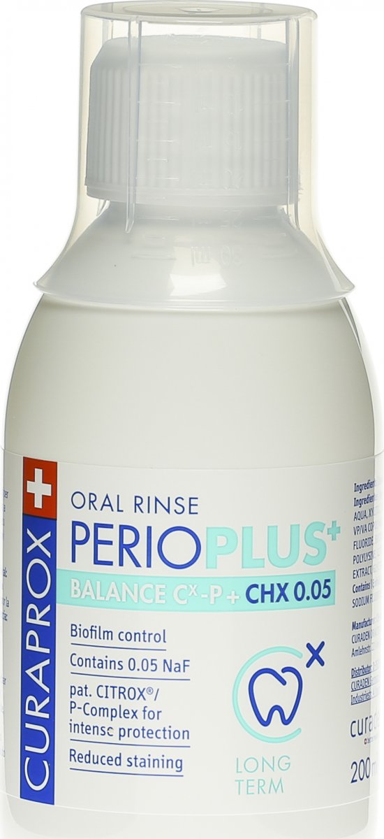 Curaprox Perio Plus Balance CHX 0.05% 200ml in der Adler Apotheke