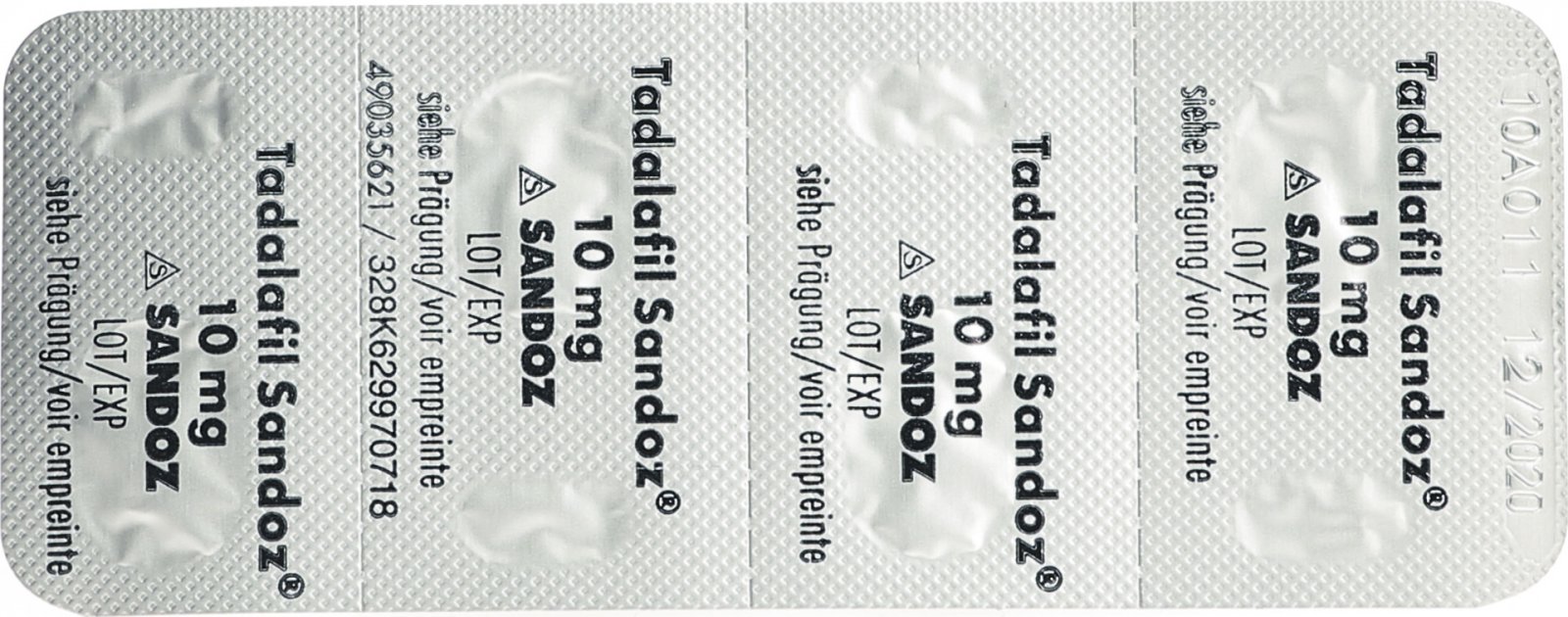 Tadalafil sandoz 2.5 mg