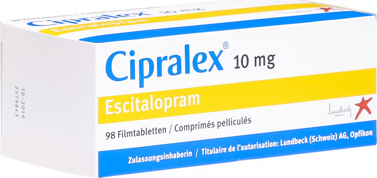 Cipralex Filmtabletten 10mg 98 Stück in der Adler Apotheke