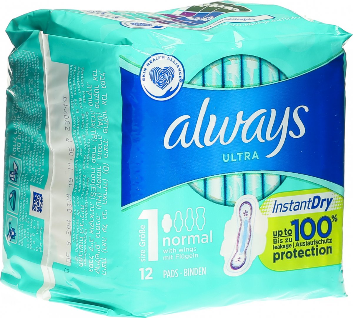 Always Ultra Binde Normal mit Flügeln 12 Stück in der Adler Apotheke