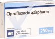 Produktbild von Ciprofloxacin Axapharm Filmtabletten 250mg 20 Stück