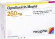 Produktbild von Ciprofloxacin Mepha Filmtabletten 250mg 20 Stück