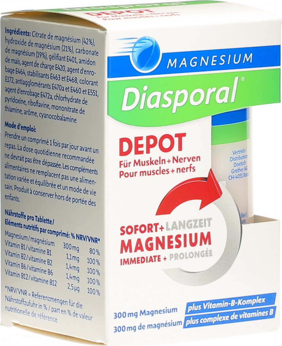 Magnesium Diasporal Depot Tabletten Dose 30 Stuck In Der Adler Apotheke