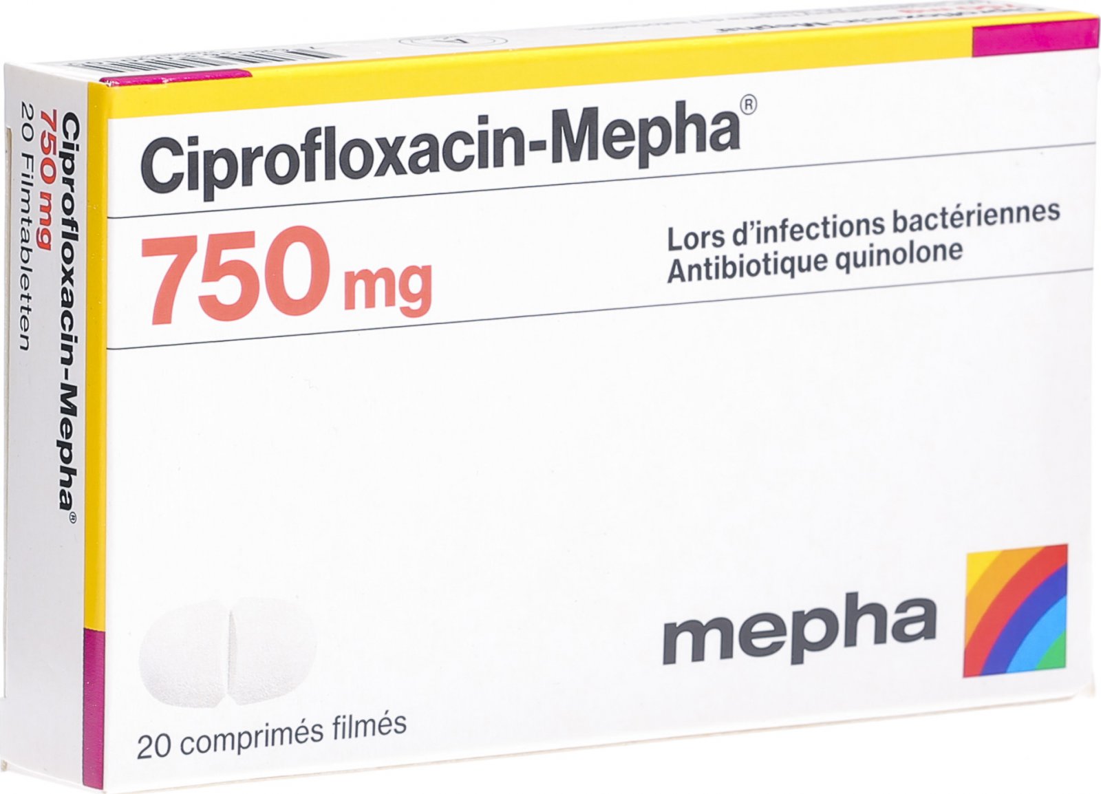 Ciprofloxacin mepha 750 mg