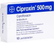 Produktbild von Ciproxin 500 Lacktabletten 500mg 10 Stück
