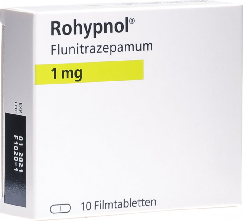 Rohypnol Filmtabletten 1mg M Farbzusatz 10 Stück in der Adler Apotheke Rohypnol Filmtabletten 1mg M Farbzusatz 10 Stück in der Adler Apotheke