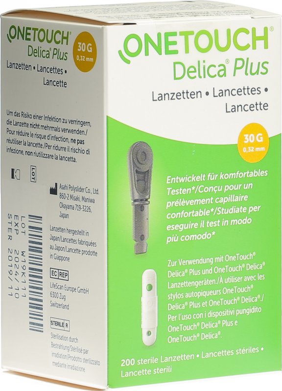 One Touch Delica Plus Lanzetten 200 Stück in der Adler Apotheke