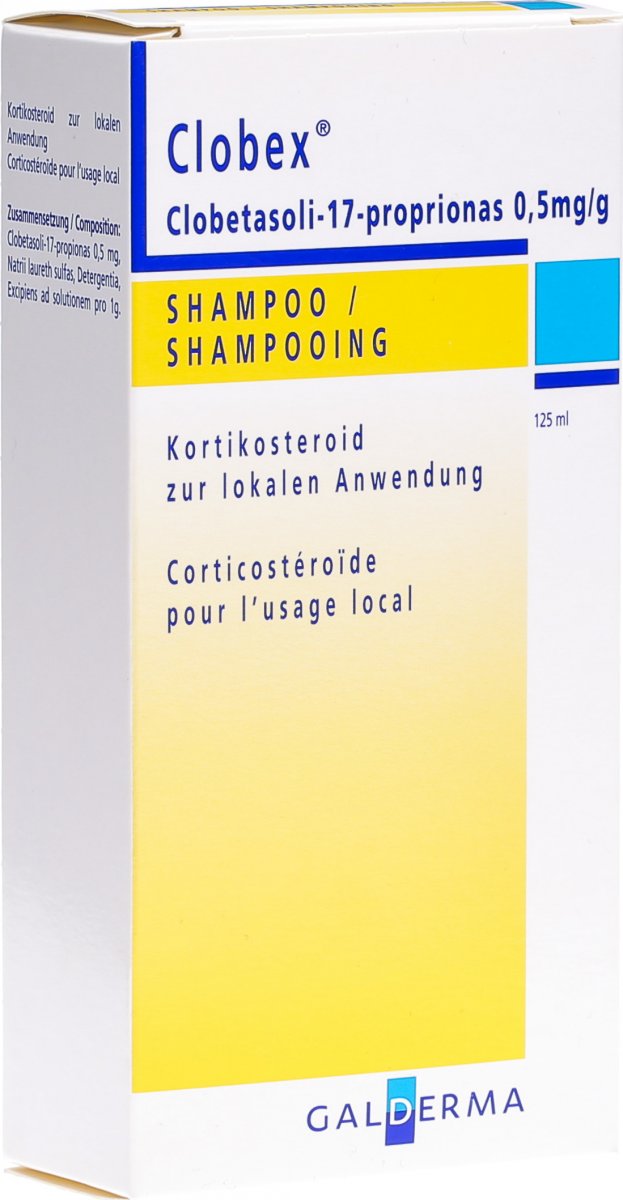 Clobex Shampoo Flasche 125ml in der Adler Apotheke