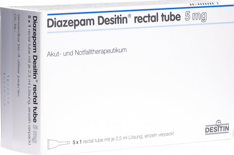 Diazepam Desitin Rectal Tube 5mg 5x 2 5ml In Der Adler Apotheke