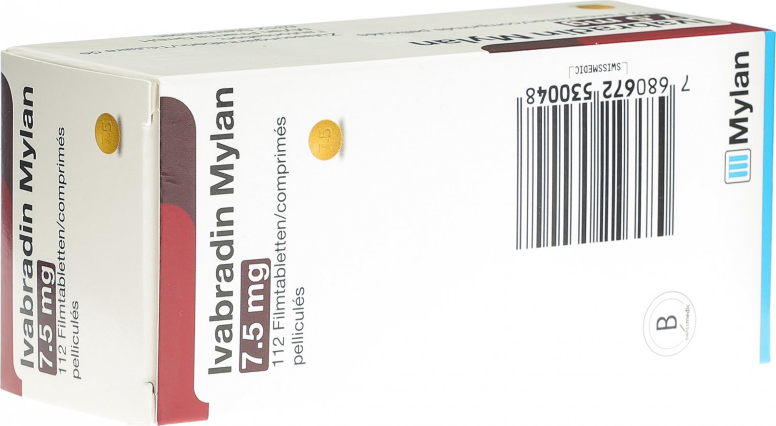 Ivabradin Mylan Filmtabletten 7.5mg 112 Stück in der Adler Apotheke
