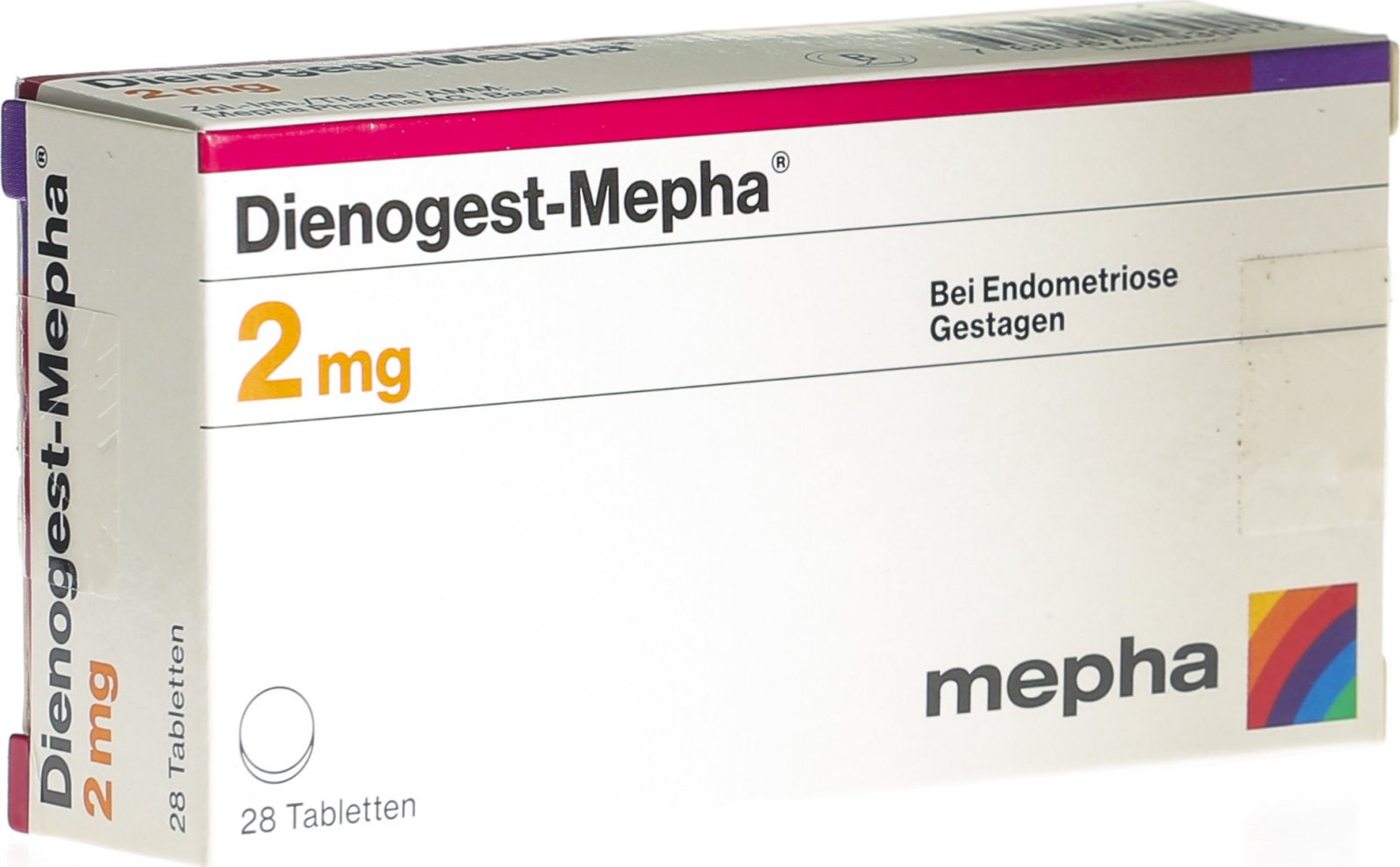 Dienogest Mepha Tabletten 2mg 28 Stück in der Adler Apotheke
