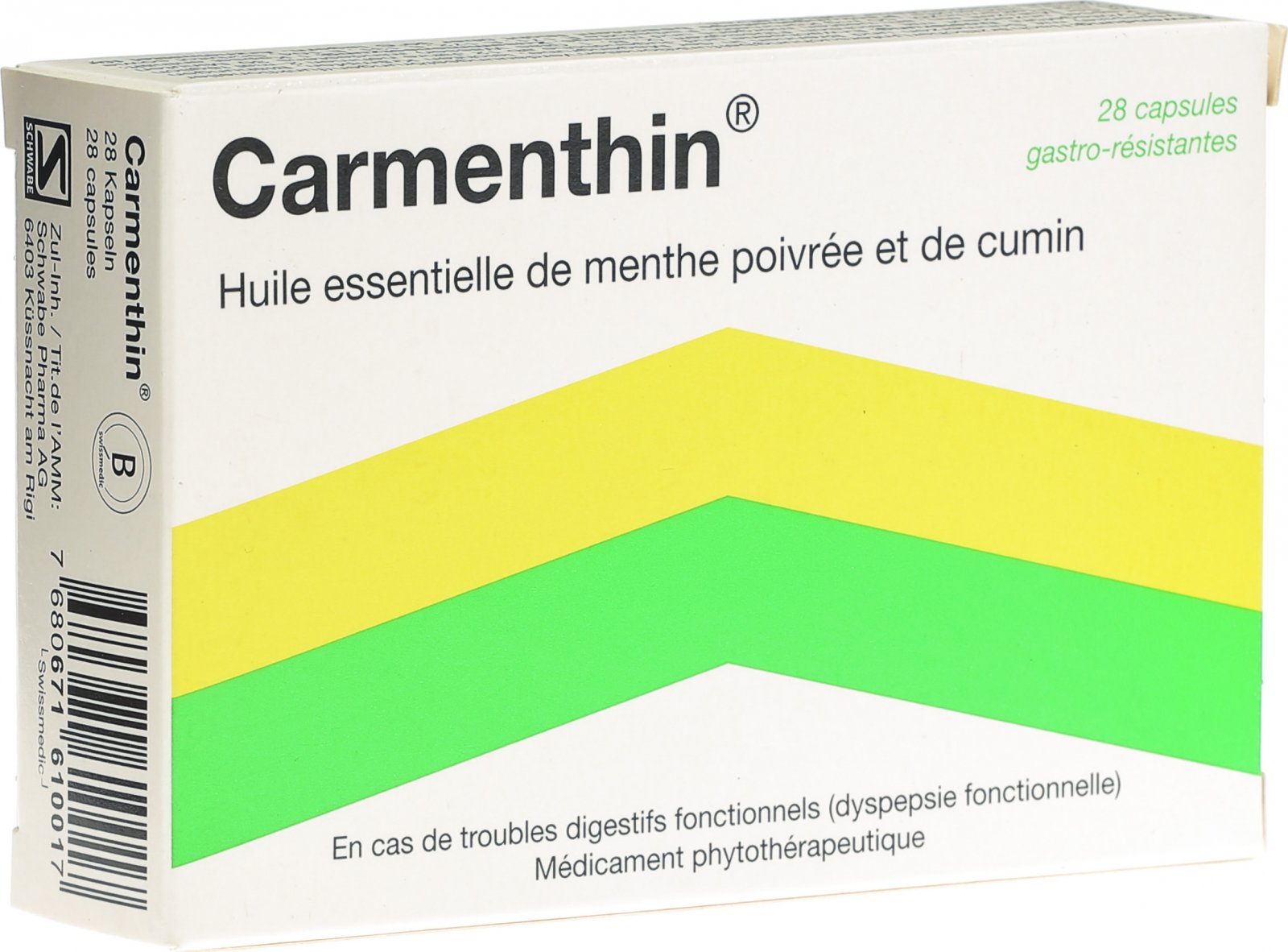 Carmenthin Kapseln Magensaftresistente 28 Stück in der Adler Apotheke