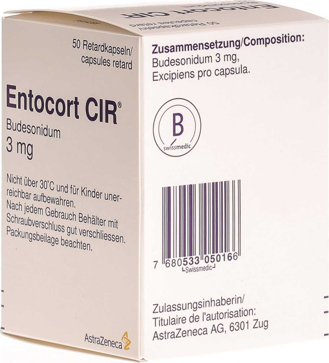 Entocort CIR Retard Kapseln 3mg 50 Stück in der Adler Apotheke