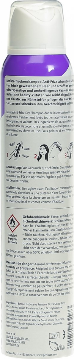 Batiste Refresh De Frizz Trockenshampoo 0ml In Der Adler Apotheke