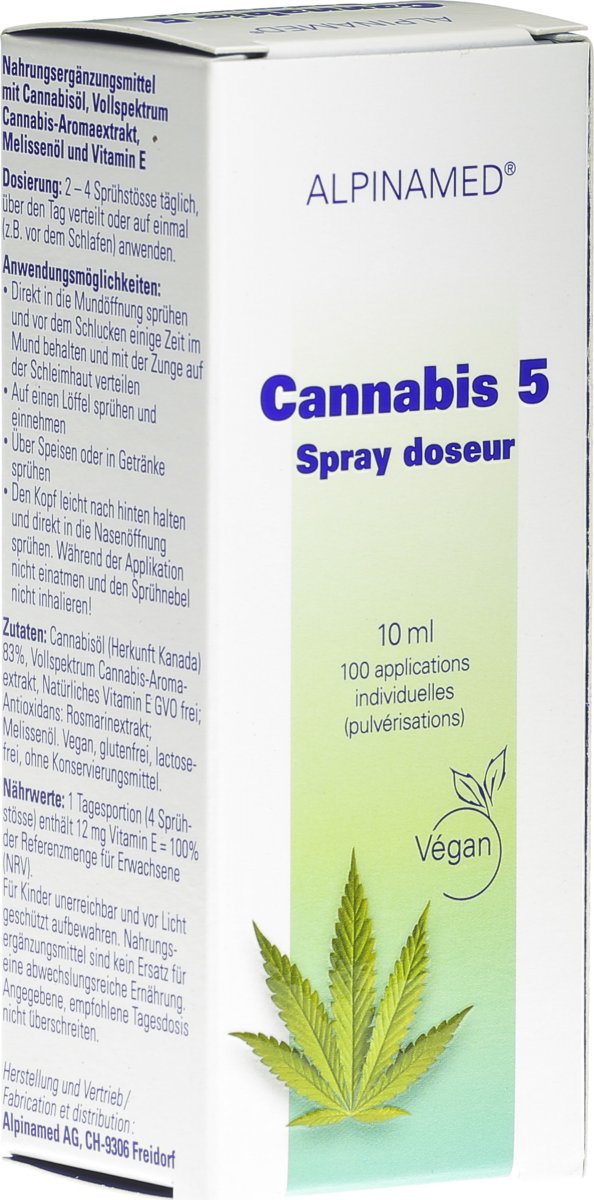 Alpinamed Cannabis 5 Dosierspray 10ml in der Adler Apotheke