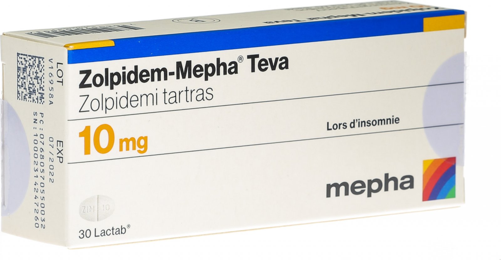 Zolpidem Mepha 10 Mg 100 Stk