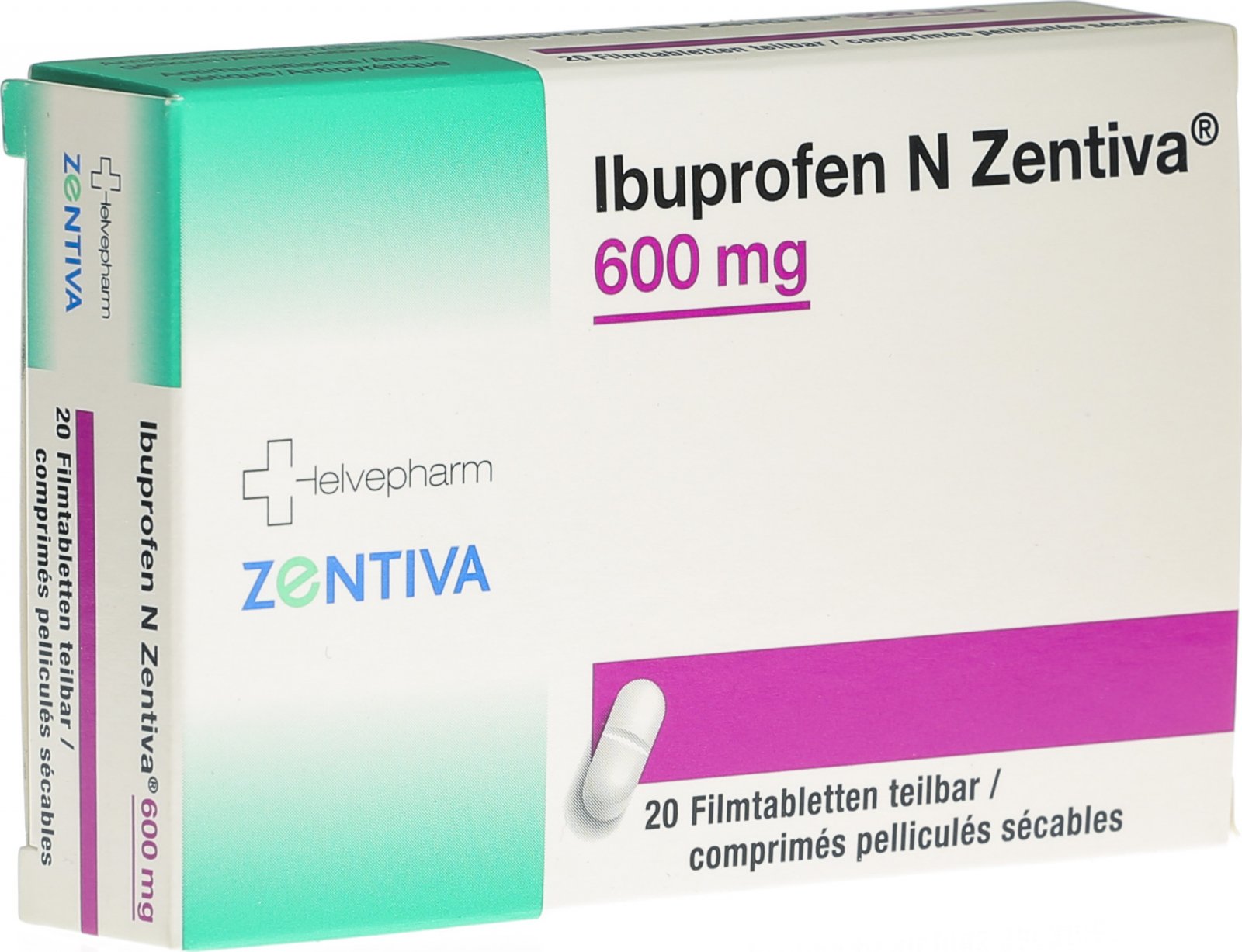 Ibuprofen N Zentiva Filmtabletten 600mg 20 Stück in der Adler Apotheke