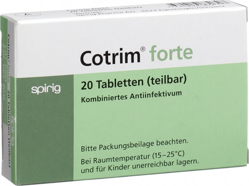 Cotrim Forte Tabletten 960mg 20 Stück in der Adler Apotheke Cotrim Forte Tabletten 960mg 20 Stück in der Adler Apotheke
