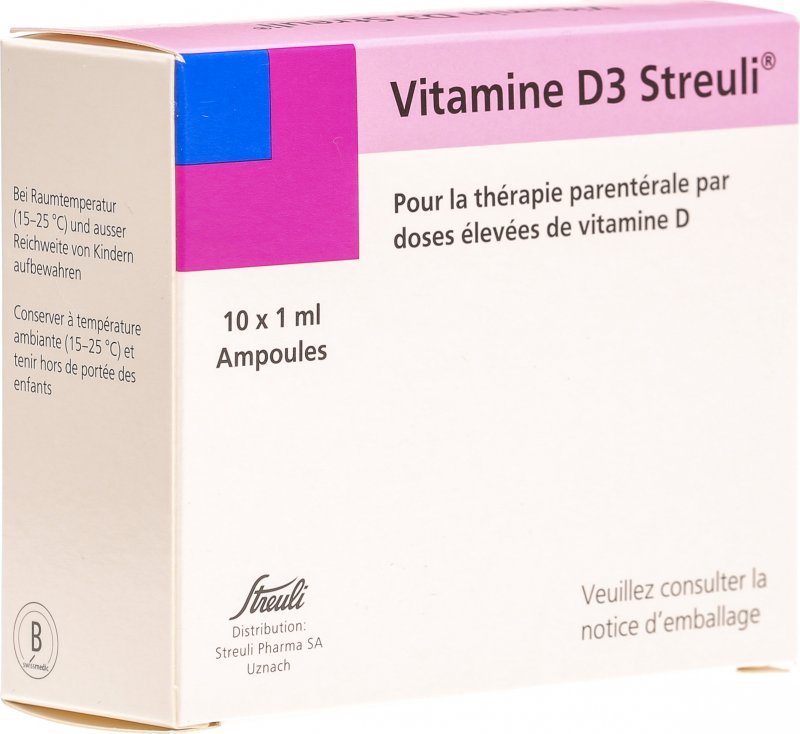 Vitamin D3 Streuli Injektionslösung 300000 E/ml 10x 1ml in der Adler