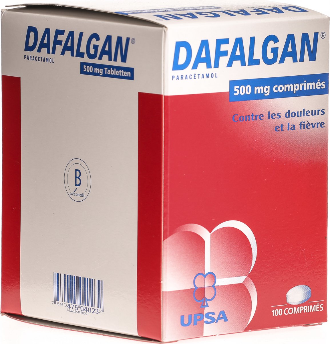 Dafalgan 500mg 100 Tabletten in der Adler Apotheke
