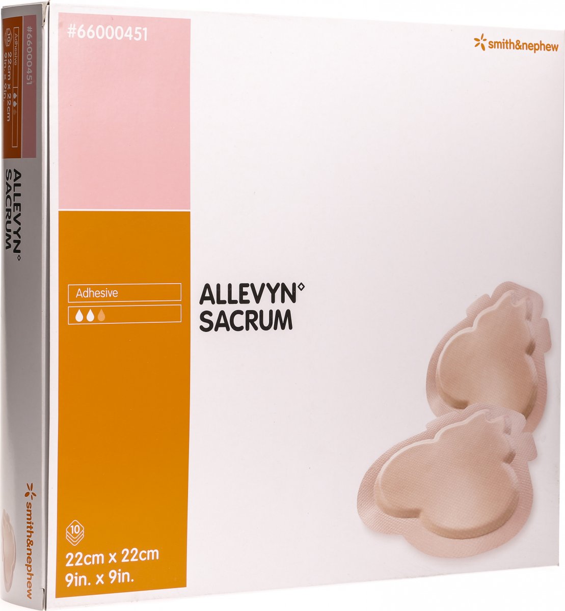 Allevyn Sacrum Wundverband 22x22cm 10 Beutel in der Adler Apotheke