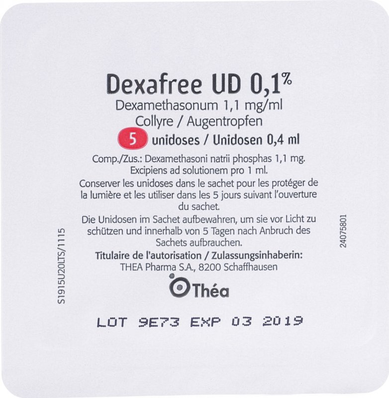 Dexafree UD Augentropfen 0.1 20 Monodosis 0.4ml in der Adler Apotheke