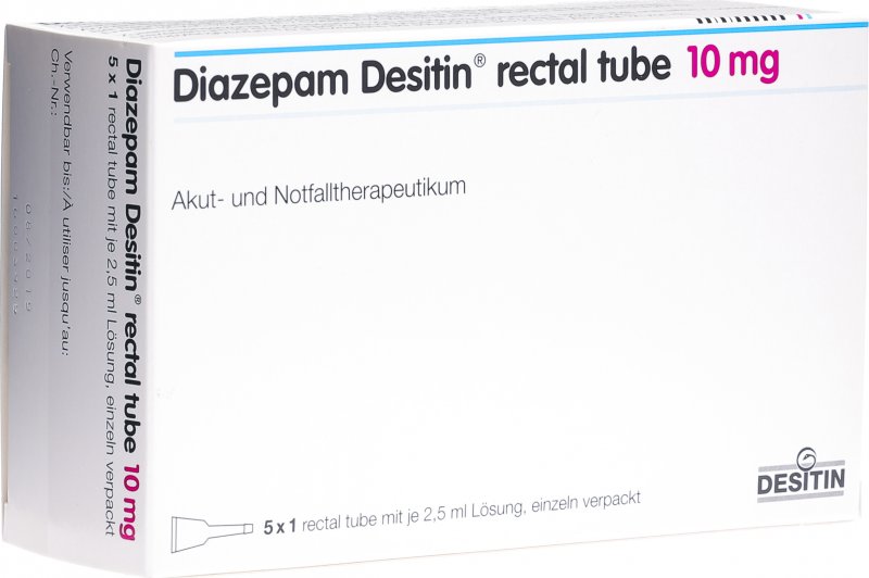 diazepam desitin rectal tube 5mg