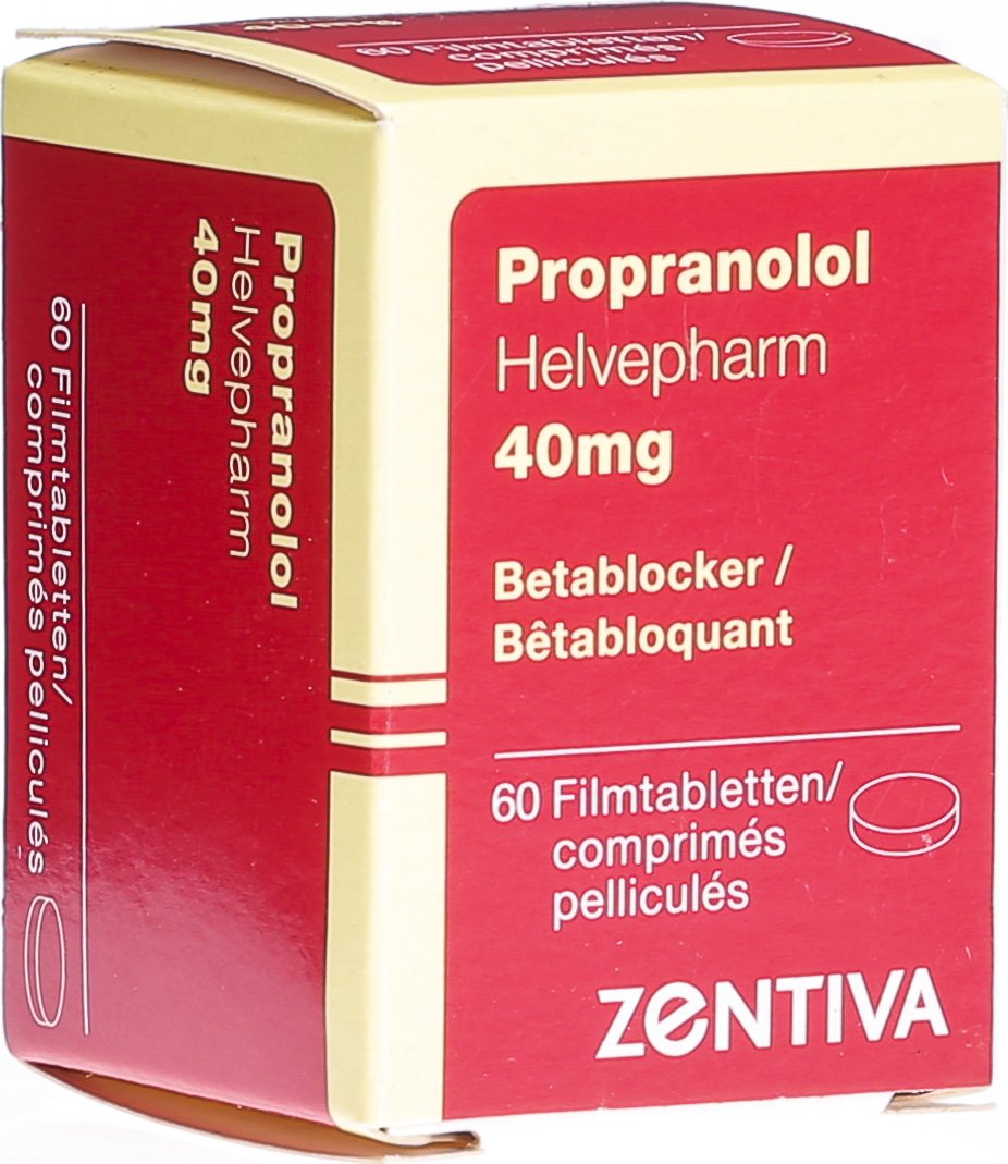 Propranolol Helvepharm Tabletten 40mg 60 Stück in der Adler Apotheke