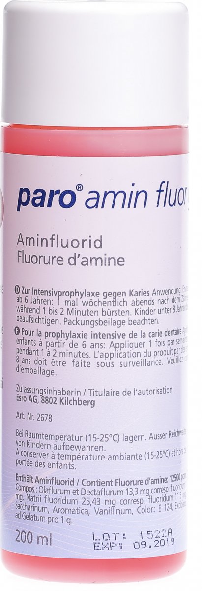 Paro Amin Fluor Gelee Frut 200ml in der Adler Apotheke