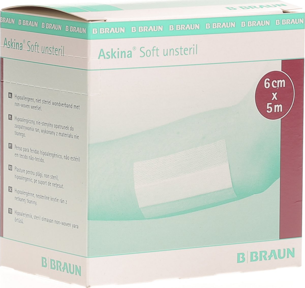 Askina Soft Unsteril Wundverband 6cmx5m in der Adler Apotheke