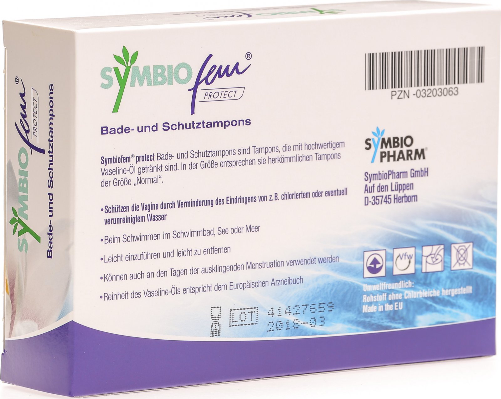 Symbiofem Protect Bade & Schutz Tampons 8 Stück in der Adler Apotheke